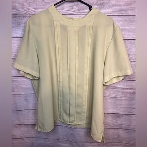 Karen Scott Light Green XL Blouse